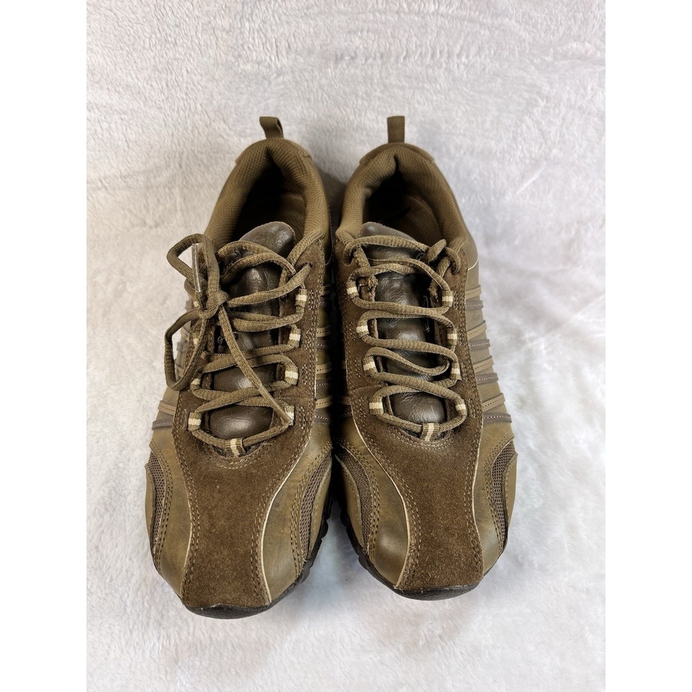 SKECHERS  Womens Bikers Trooper Walking Athletic Shoes Sz 7.5 Brown 47844 - Picture 2 of 8